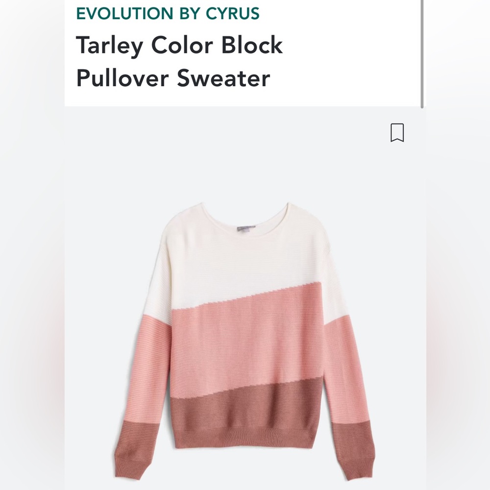 Evolution by Cyrus…lightweight sweater NWT Size Med